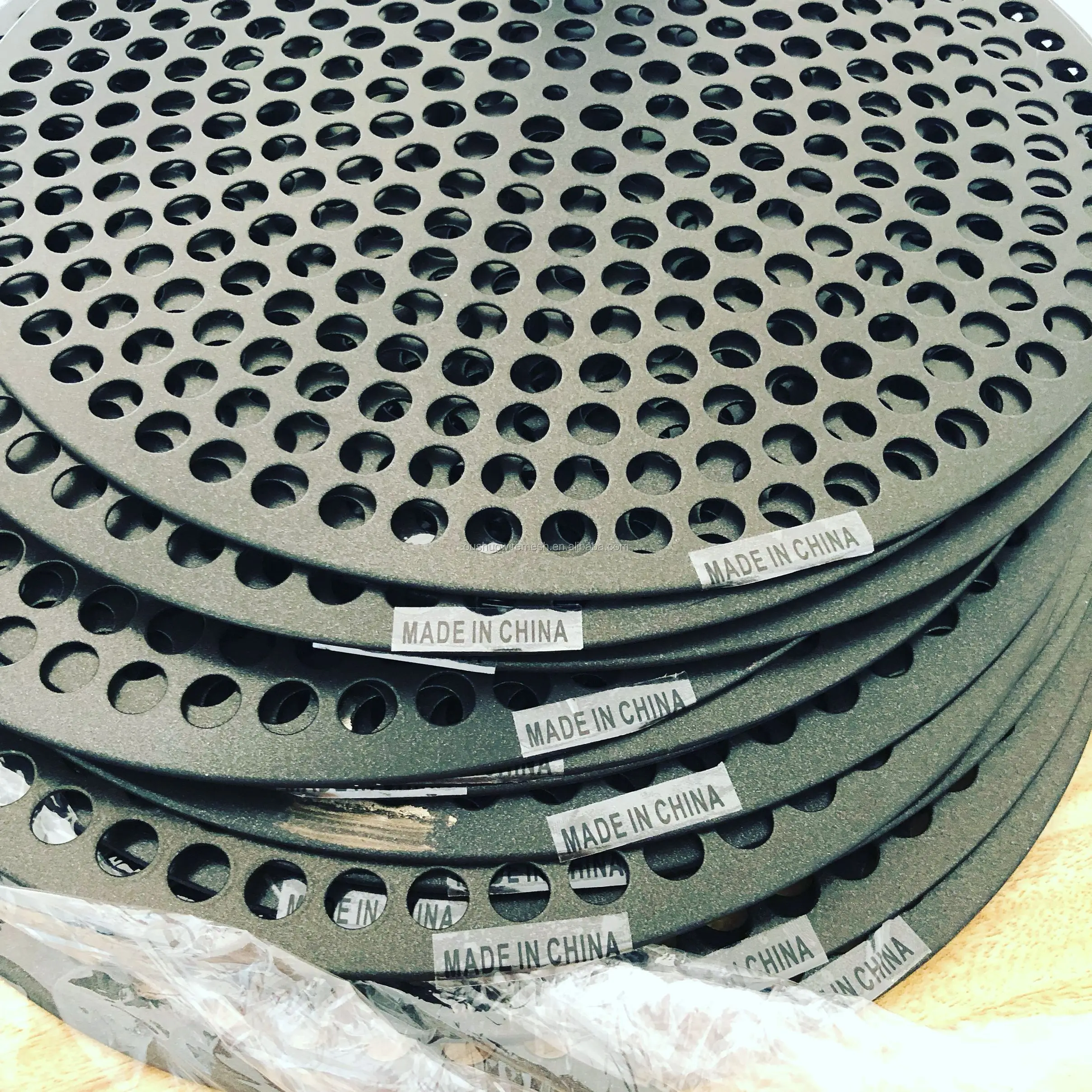 11 'круглый алюминиевый лоток для пиццы с отверстиями