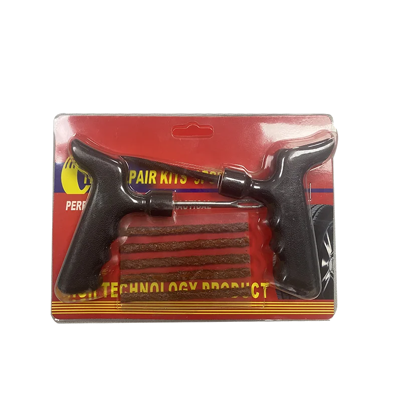 Metal And Plastic Tubeless Car Tyre Repair Kit 4Sets Tire Repair Tools Kit Emergency Tools  string inserts tire repair plug s