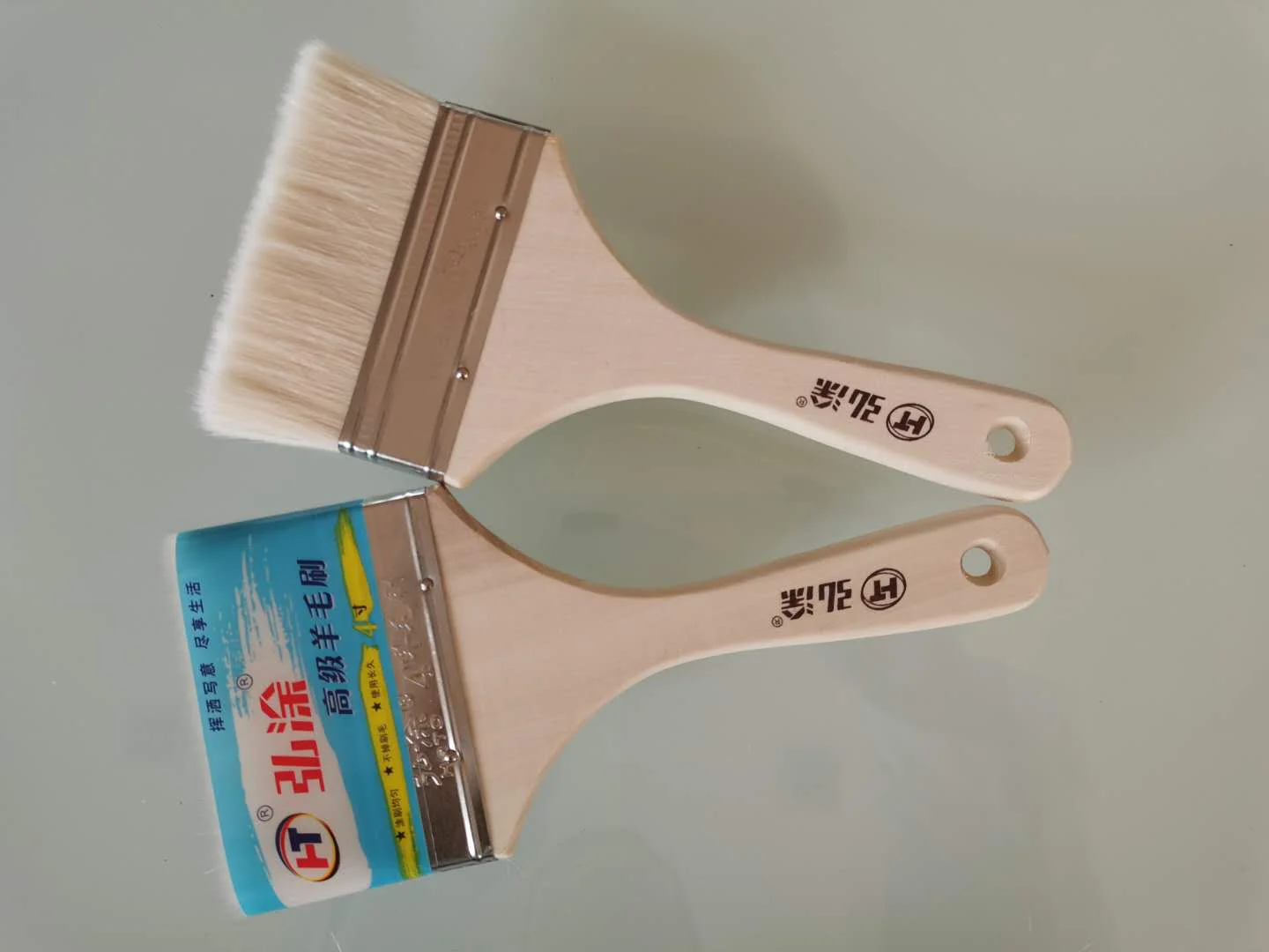 HOTO Nylon Wool Board Brush Painting Oil Painting Wood Handle Paint brush