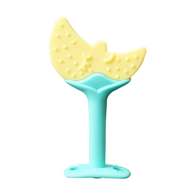 Buy Food Grade Silicone Teether Teething Molar Toy Flower Baby Teethers