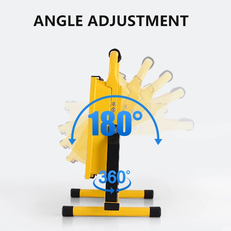Factory direct selPortable Adjustable Inspection Rotation Rechargeable Cordless Handheld Folding 30W SMD Led Charging Floodlight
