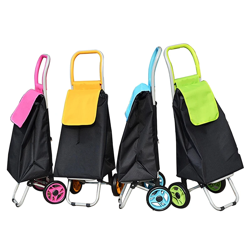 2 wheels  light weigh vegetable shopping trolley bag cheap canvas grocery foldable mini shopping cart