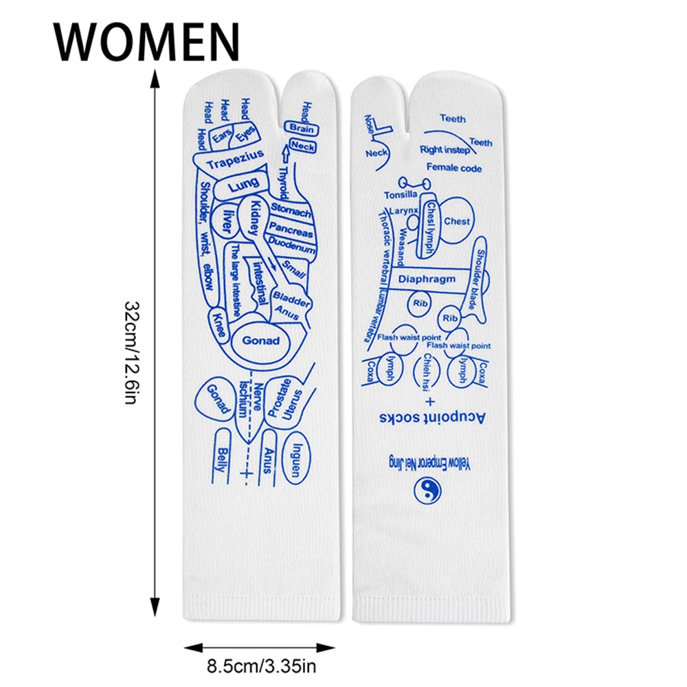 Healthy and Interesting Warp Socks Magical Meridian Socks  English Version Digital Acupuncture Points Socks