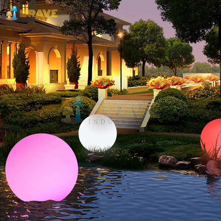 
top sale outdoor led ball light with rechargeable battery ,color changing by remote,led ball table 