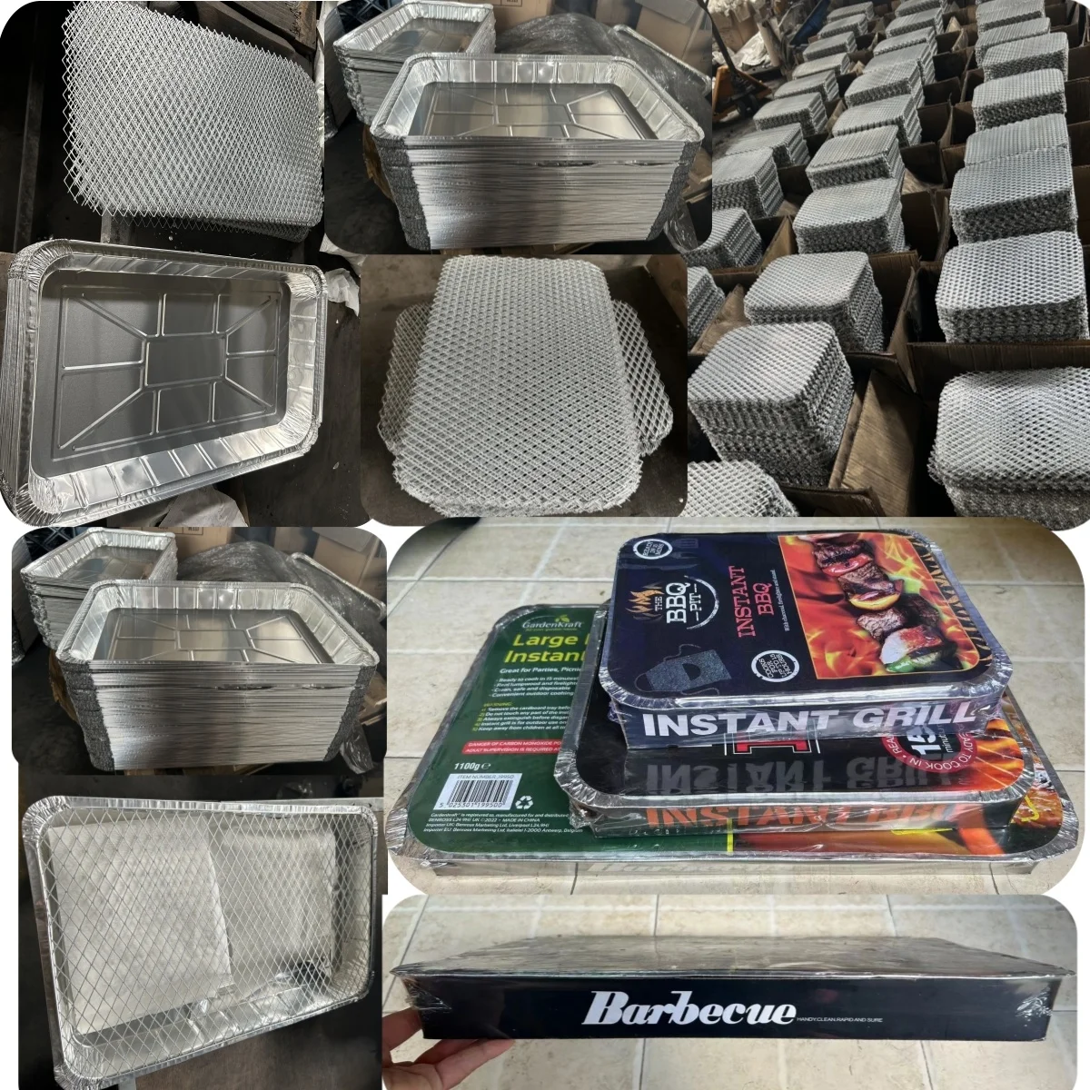 48x31cm One Time Use Outdoor Garden Camping Ready BBQ Instant Grill Disposable Grill