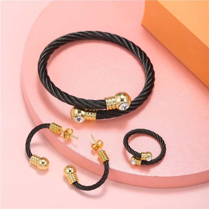 Popular Brazilian Italian Designer Vintage Luxury 18k Gold Plated Dubai Jewelry Sets