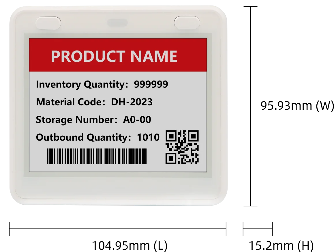 Wireless WIFI 4.2 E-ink Display Electronic Office Signage Digital Price Tag ESL Electronic Shelf Label