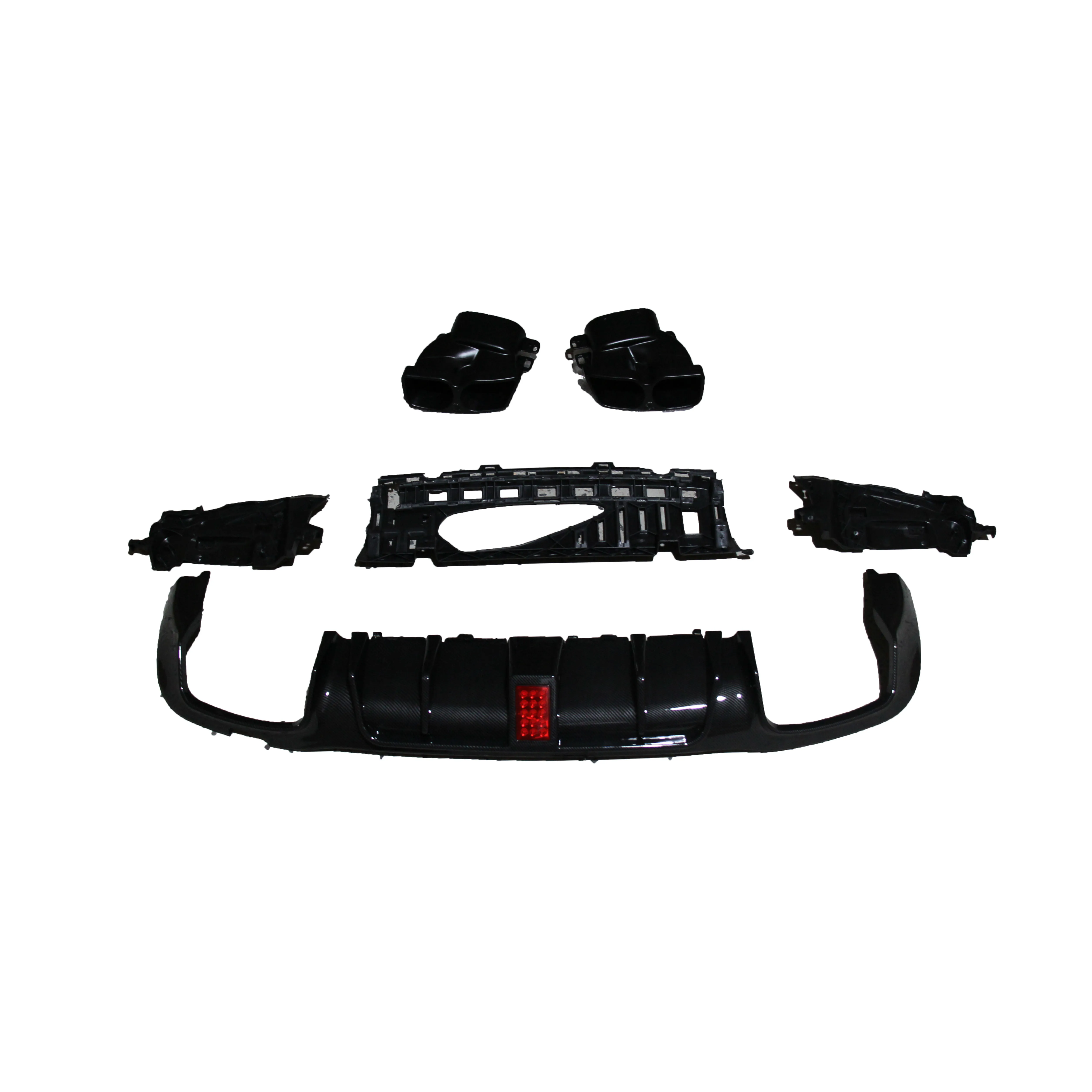 Hot Sale Good Quality Brabvs Style Rear Diffuser with Exhaust Tips for Mercedes-Benz E-CLASS W213 E200 E300 E320