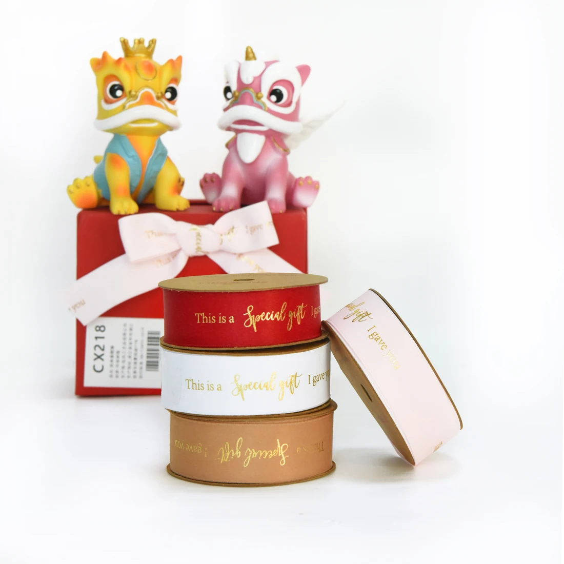 Wholesale 100% Polyester Custom cotton ribbon with logo Solid Color white Cotton twill RIBBONS cotton fabric