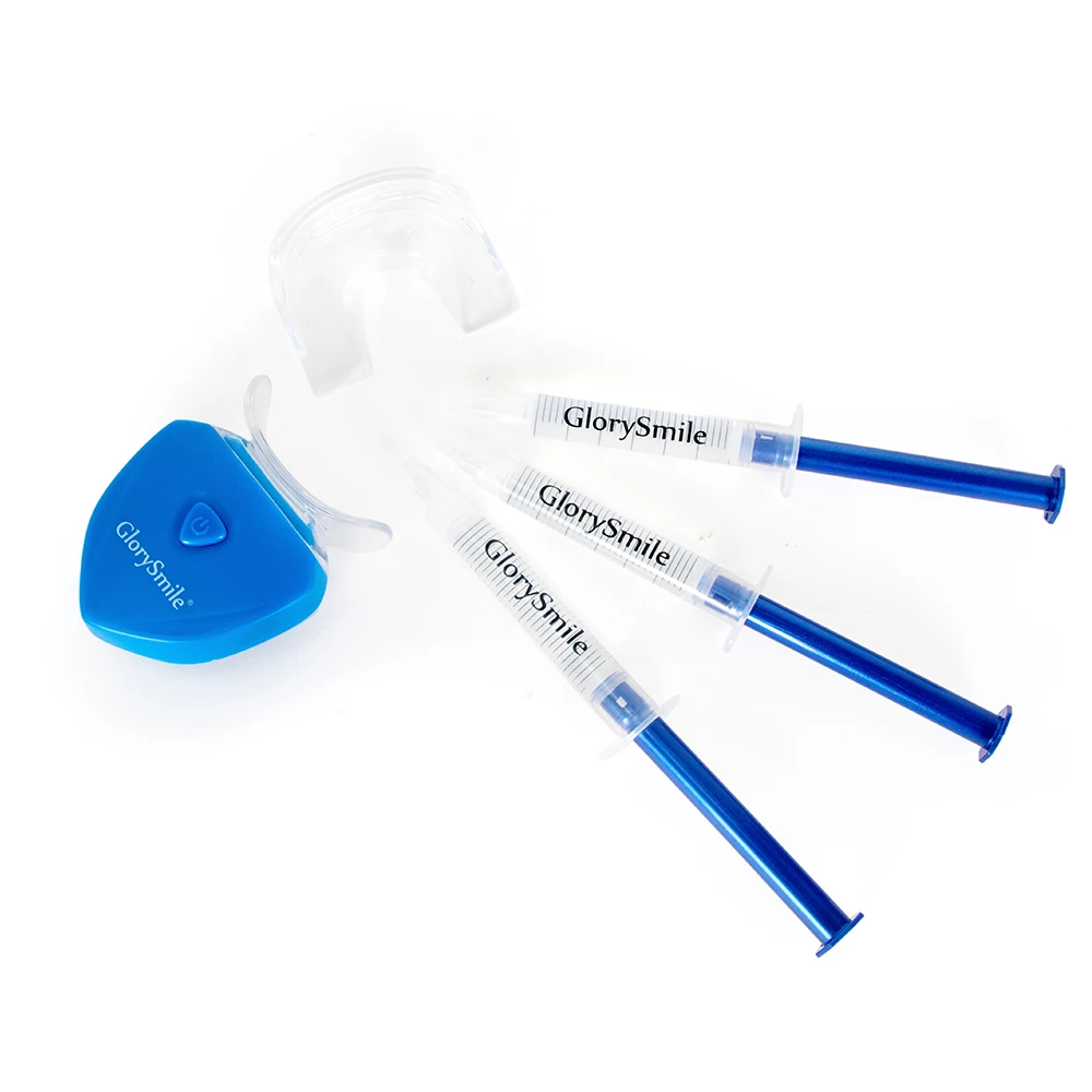 Automatic 10 Mins treatment timer wireless 6 bulbs cold ray teeth whitening light device Kit bleaching kits private