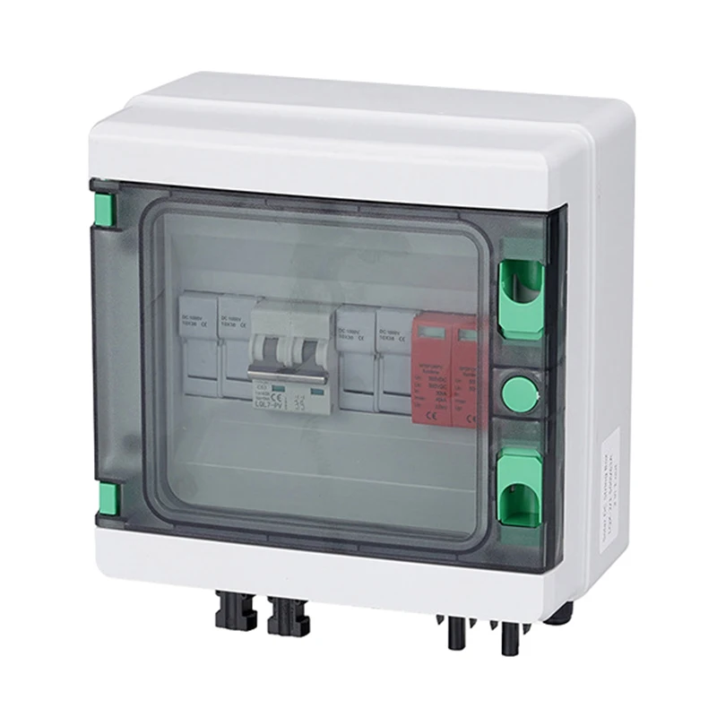 DC500V 2in 1out IP65 Outdoor Power Distribution Switch Box 2 in 1 Solar Array Combiner Box