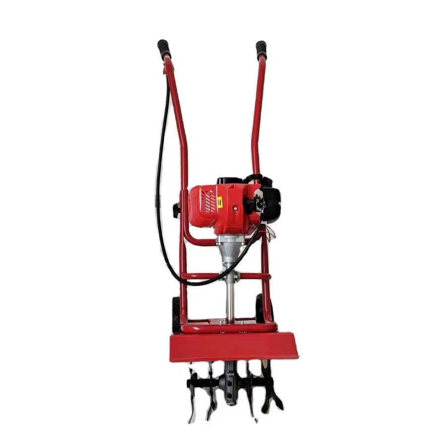 UM Gasoline 52cc 2stroke Hand Push Tiller Agricultural Machine Scarifier Machine