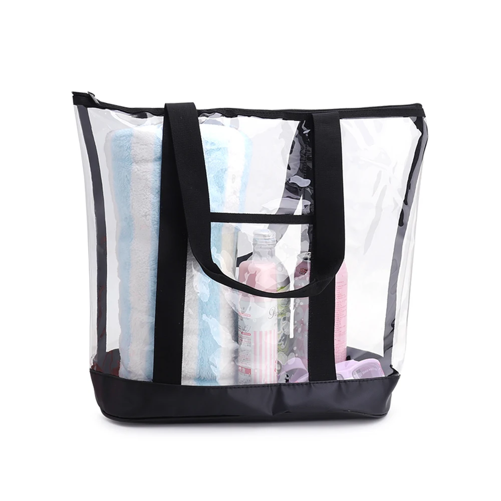 Summer PVC Transparent Handbags Fashion Large Capacity Female Shopping Bags Tote Casual Beach Travel Women Shoulder Bags