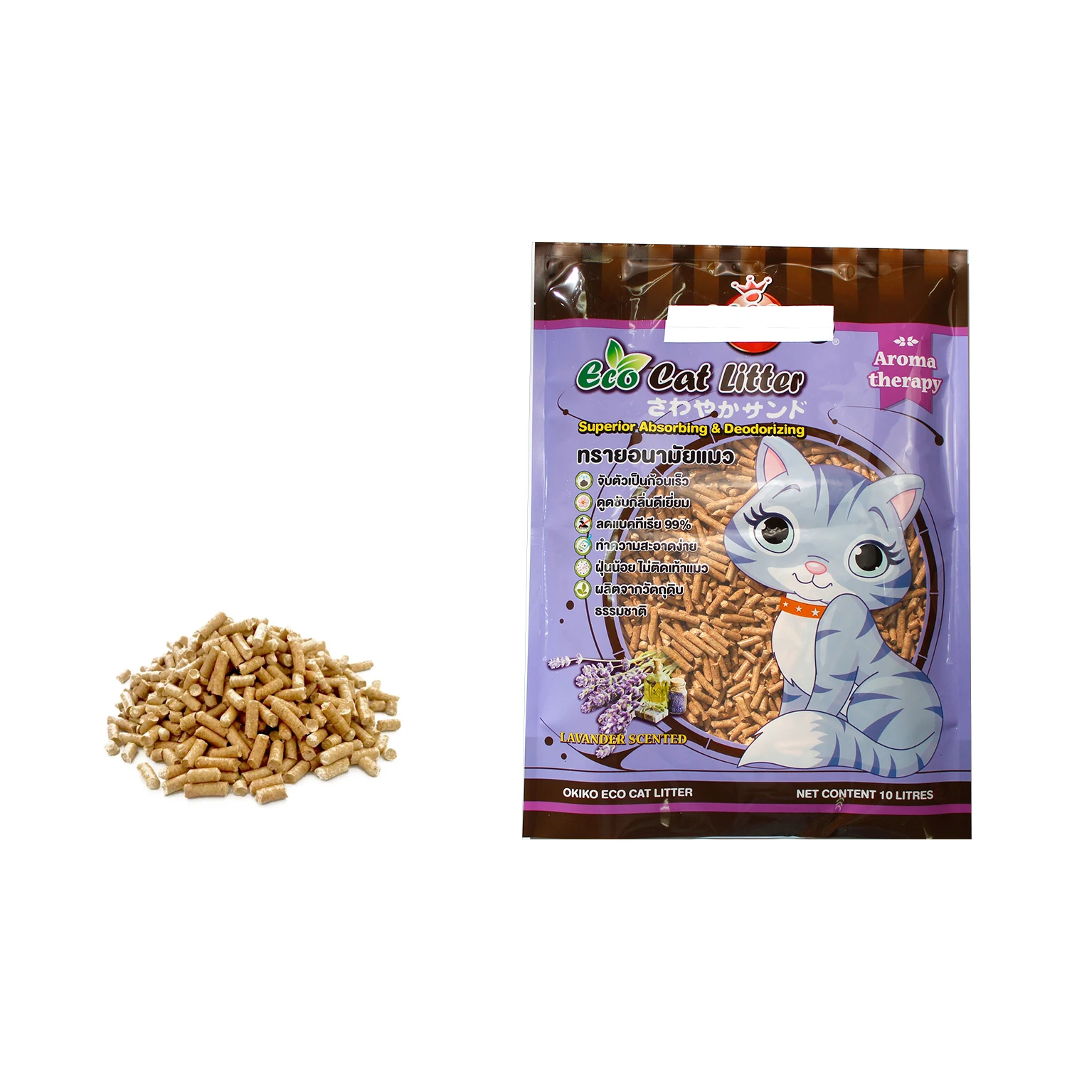 Wholesale 25L Mixed Soya Cat Sand Clumping Bentonite Cat Litter