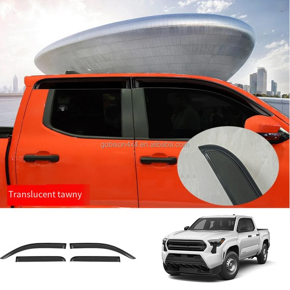 Gobison Other Exterior Parts WINDOW DEFLECTOR SUN VISOR RAIN GUARD For Toyota Tacoma 2024 External Accessories
