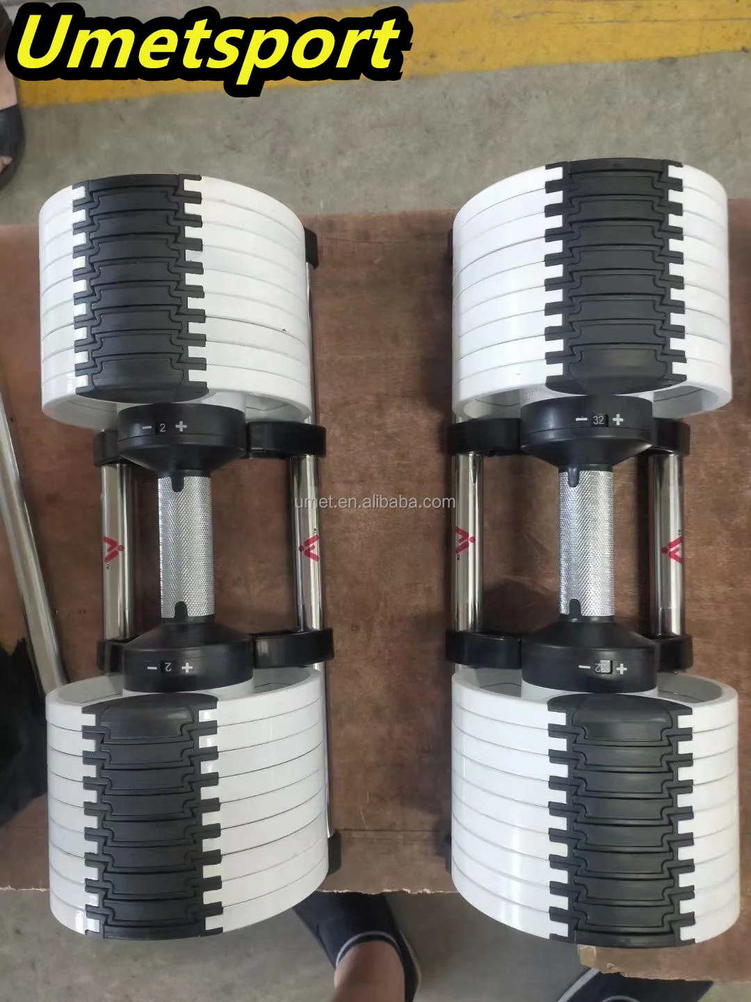 In Stock Ship Fitness Free Weights Barbell Dumbbells 44lb 70lb 80lb 90 lb 100lbs  Gym Equipment Adjustable Dumbbell Set