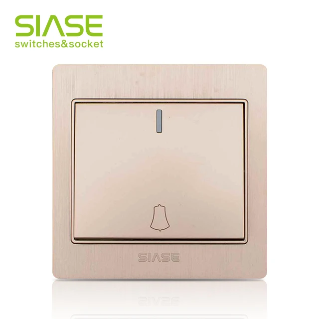 
 Электрический дверной звонок SIASE Hotel Brushed Gold 86 Type 250V 1Gang  