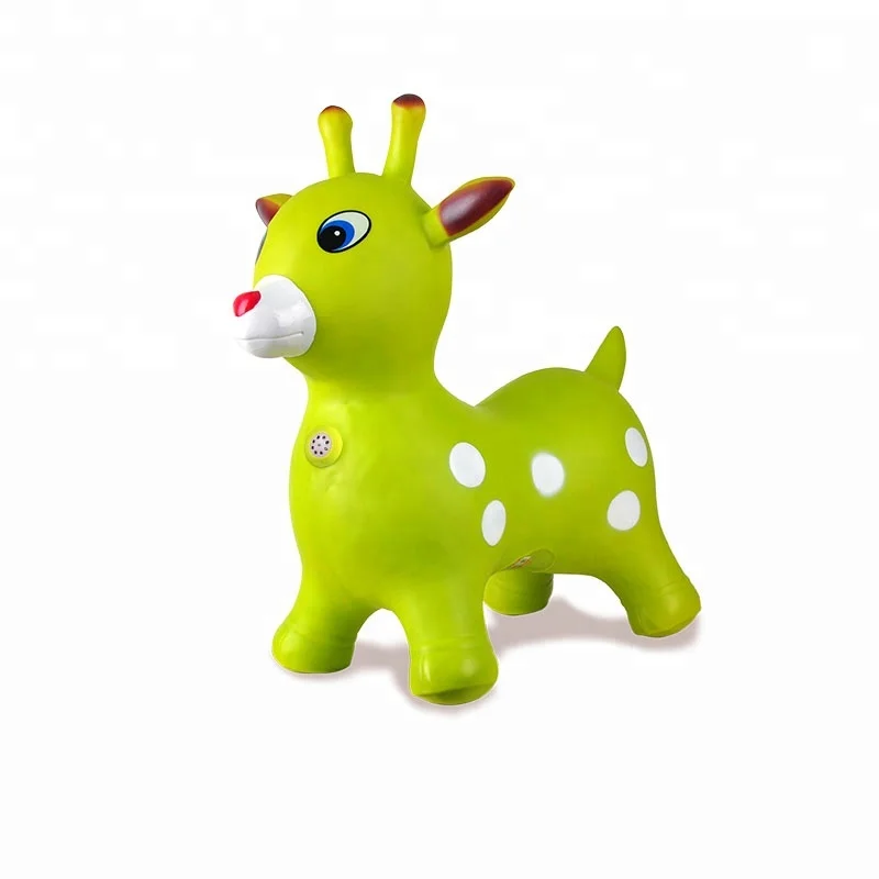 Wholesale inflatable hopper PVC bouncing animal toys for kids