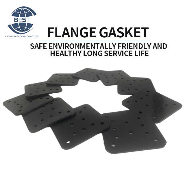 Factory low price hot sale 3mm customizable caliber shock absorbing anti-corrosion 12 holes square rubber flange gasket