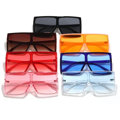 Wholesale Eyewear 2021 Fashion Brand Designer Sun Glasses Big Square Oversized Shades Sunglasses