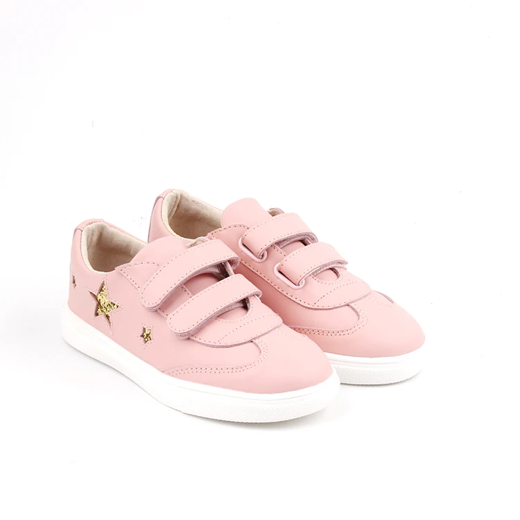 Fast Delivery Leather Shoes Kids Factory Wholesale Genuine Leather Girls Sneaker Shoes
