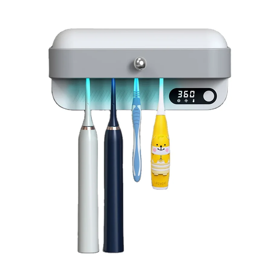 New 3000mAh Fan Dry Toothbrush Sterilizer Case Tooth Brush Head Cordless Bathroom Wall Mounted Ultraviolet Sterilizers Holder