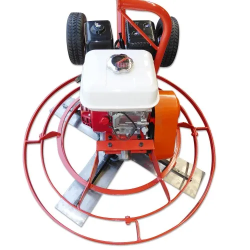Neat Fast Moving Concrete Leveling Trowel Machine 36 Inch Power Trowel With Trolley Wheel