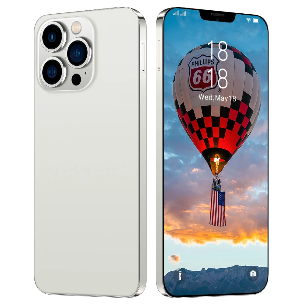 I13 PRO MAX 6.7inch 16MP+32MP 4+64GB Mobile Android Smartphone 10 Core Full screen Cell Phones Large Capacity Battery