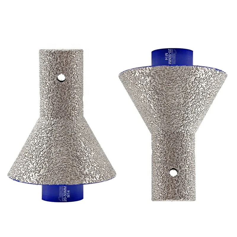 Dia 6/10/20mm Vacuum Brazed Diamond Chamfering Bit For Bevel Ease Chamfers Round Bevel Existing Holes in Granite Marble Tile