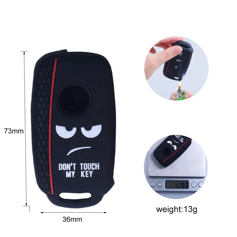 Wholesale Custom Design Silicone Remote Car Key Cover for VW