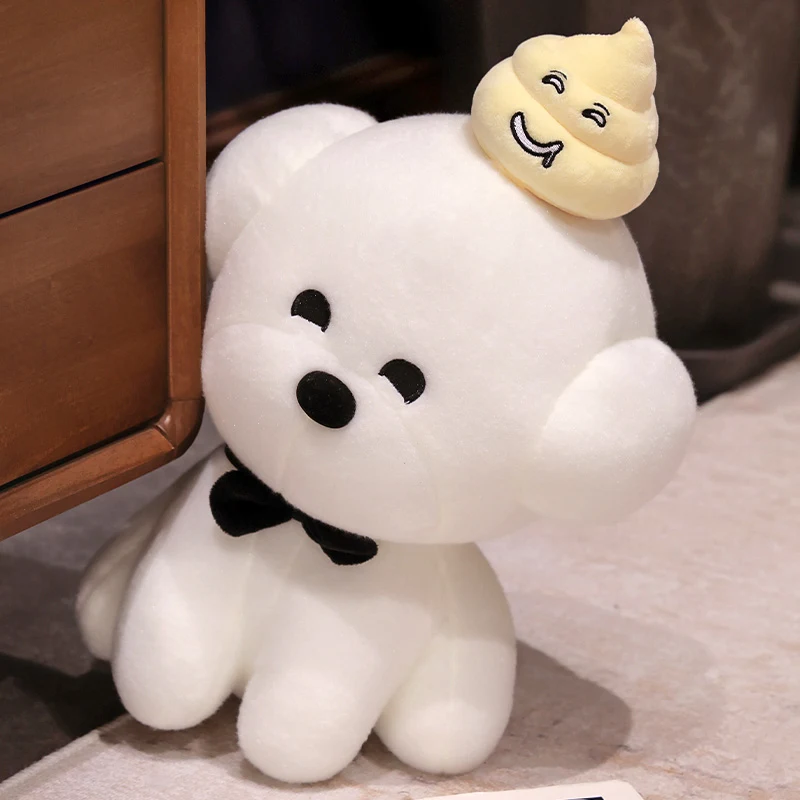 In stock factory wholesale high quality plush toys Poo dog stuffed dog doll for kids holiday gifts