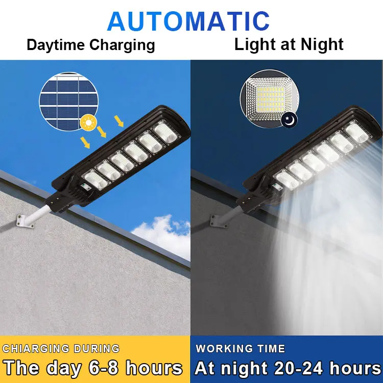 LED Street Light Solar Panel 50W 100W 150W Integrated LED Solar Induction Street Road Light Lamp Outdoor Waterproof High Power