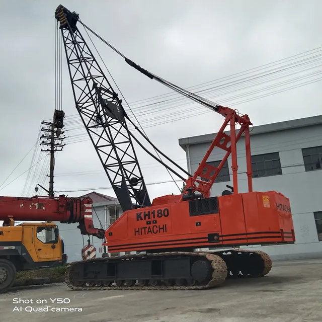 Perfect Condition Used Crawler Crane Hitachi KH180 Original Japanese Production 50 Ton Construction Equipment Hitachi KH180