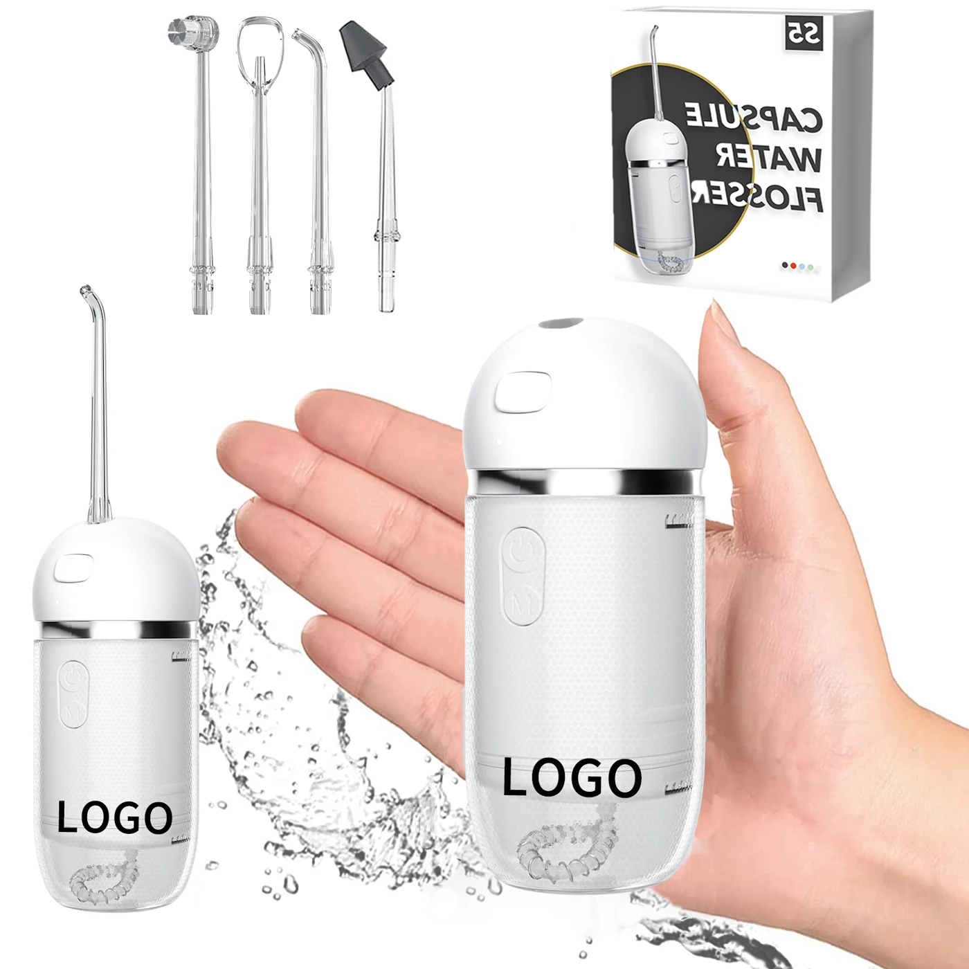 OEM ODM Household USB Rechargeable Jet Electric Mini Oral Irrigator Travel Water Flosser Cordless Dental Teeth Flosser