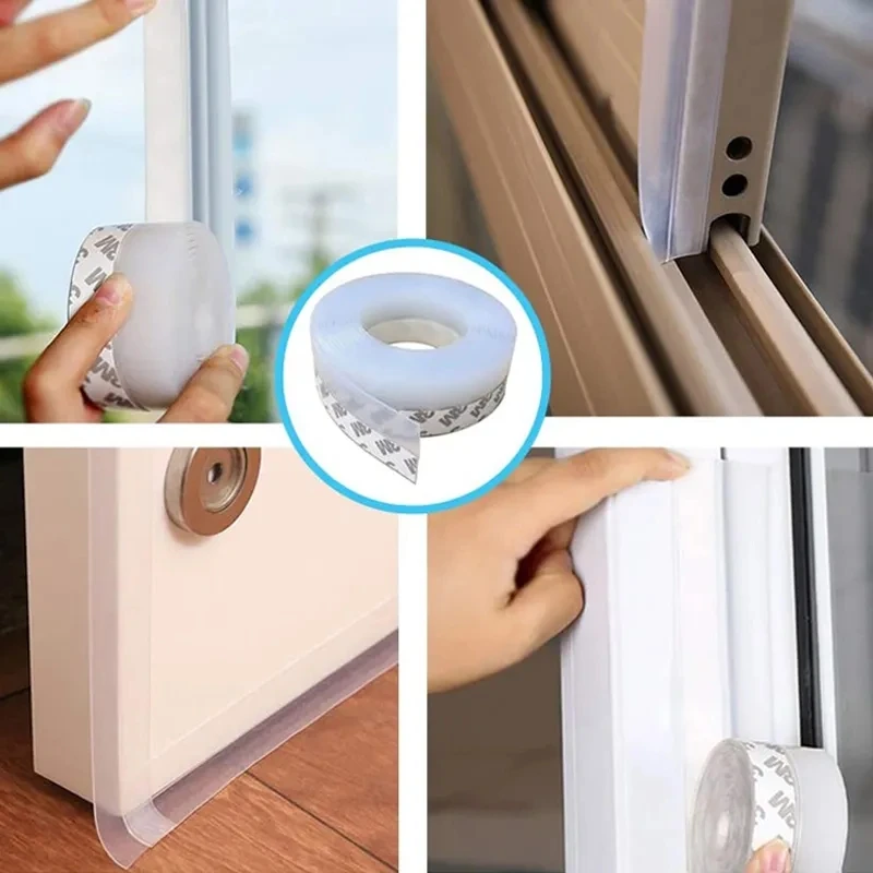2023 Newest Self Adhesive Door Window Windshield Sealing Tape Bottom Draft Stopper seal
