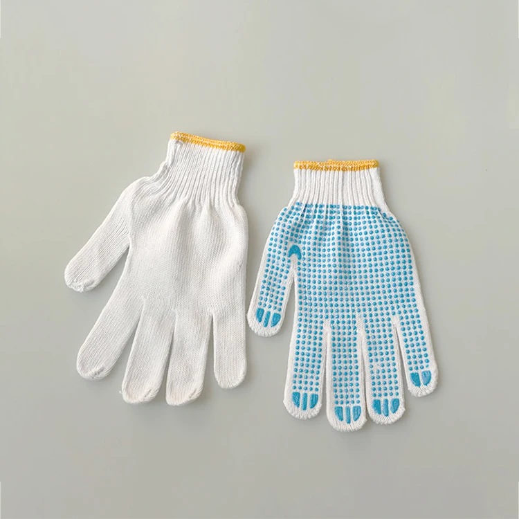 
crinkle latex palm coated poly cotton knitting safety work gloves construction/latex rubber dip work gloves 