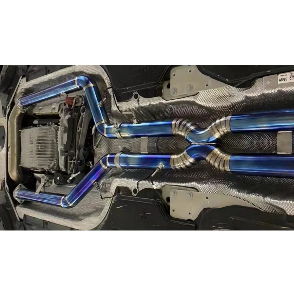 Заводская оптовая продажа титановых однотрубных выхлопных газов для BMW G80 G82 M3 M4 высшего качества