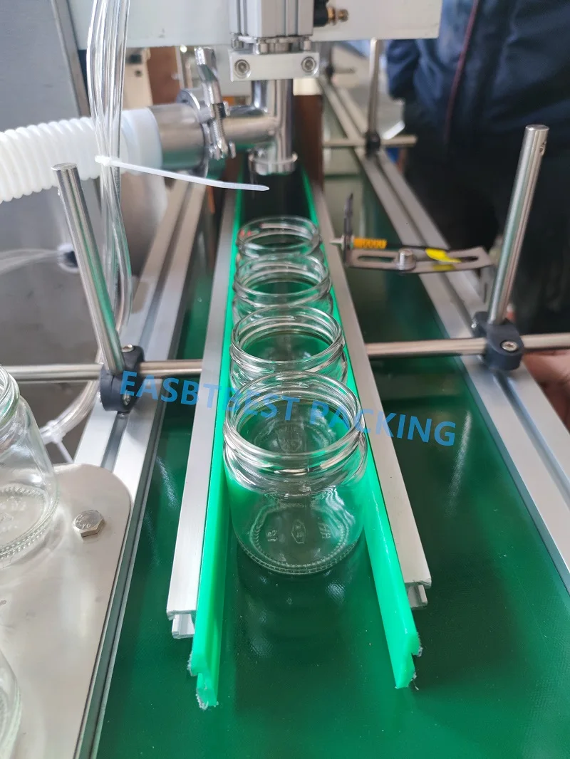 Automatic Syrup Chili Sauce Honey Glass Jam Jar Filling and Capping Machine