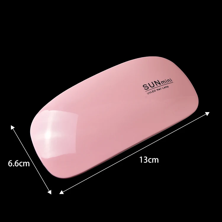 USB charging 45s/60s time setting sunshine foldable 6w mini uv gel nail dryer machine uv led lamp nail dryer