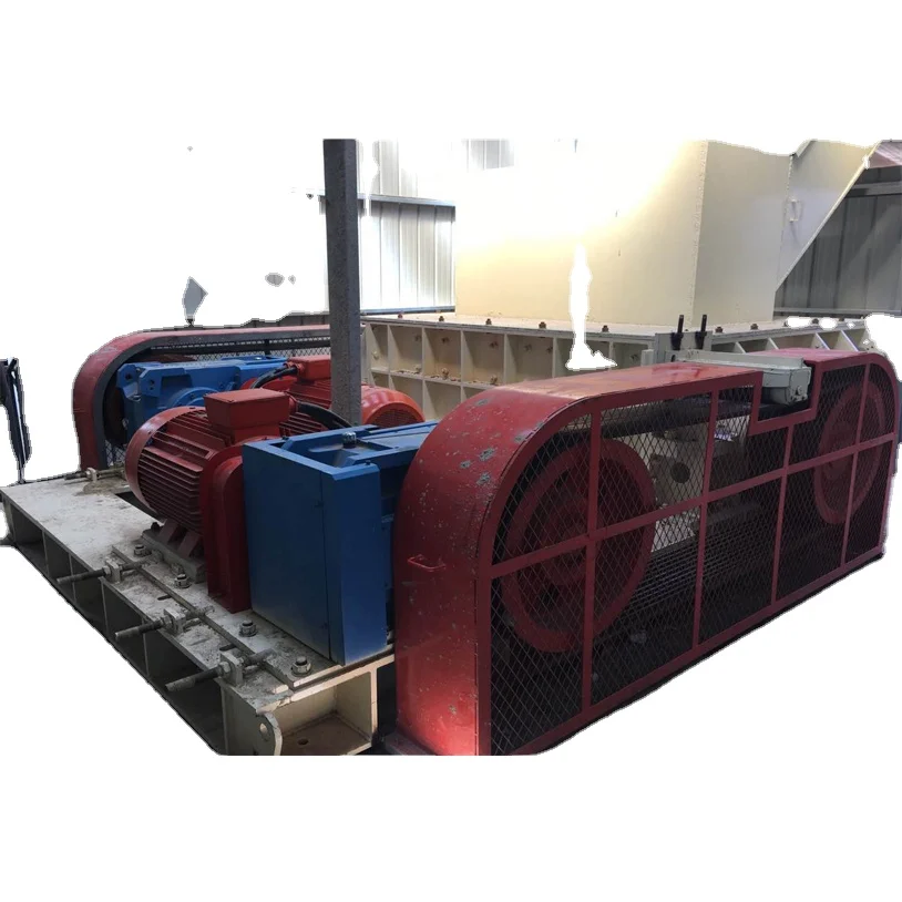 Tianhe Double Roller Crusher for middle-sized materials soft and medium hard rock, fertilizers or salt sinter
