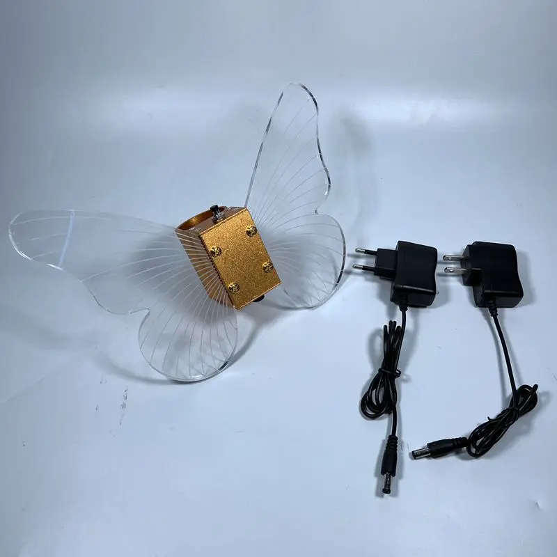 Factory price rechargeable butterfly angel wings champagne holder bottle presenter for nightclub bar