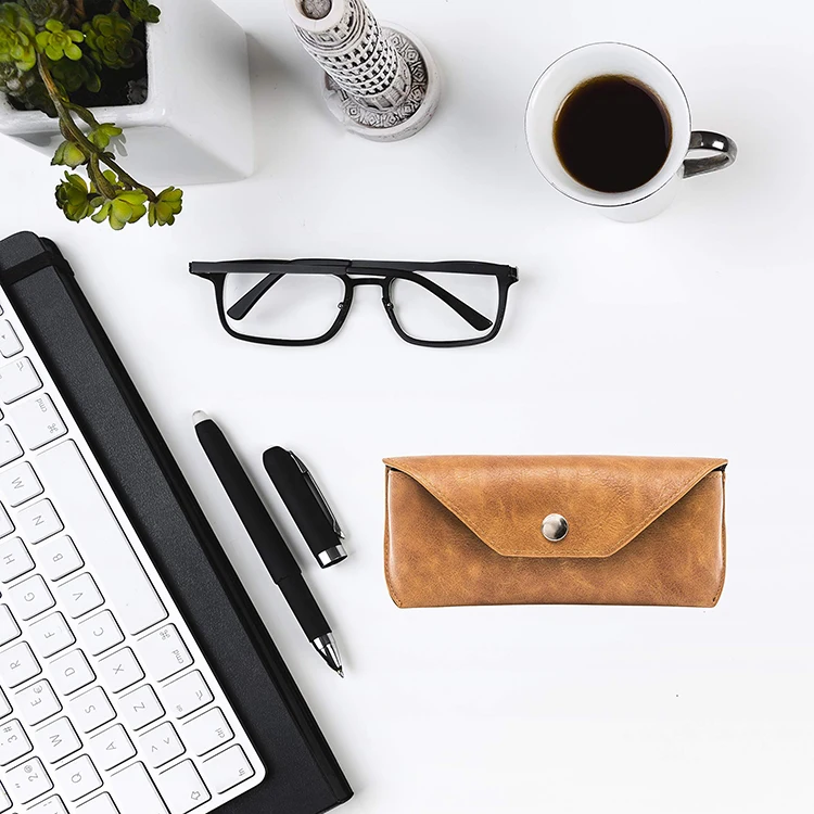 Custom Logo Portable PU Leather Sunglasses Box Sunglasses Case With Logo Packaging Eyeglasses Glasses Bag Pouch