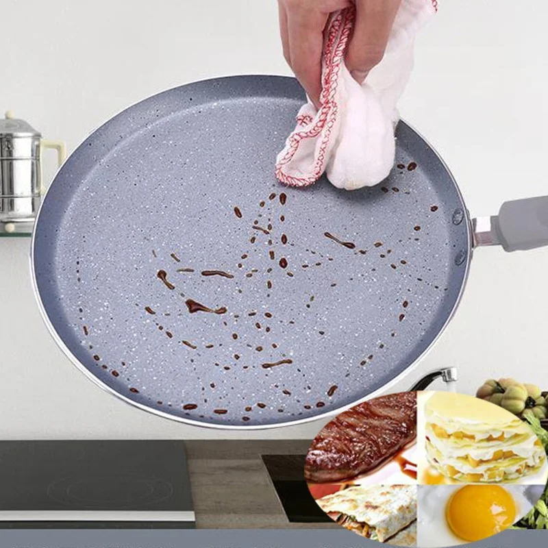 Алюминиевая антипригарная сковорода для пиццы dosa tawa pan 20 24 26 28 см с силиконовой ручкой и индукцией