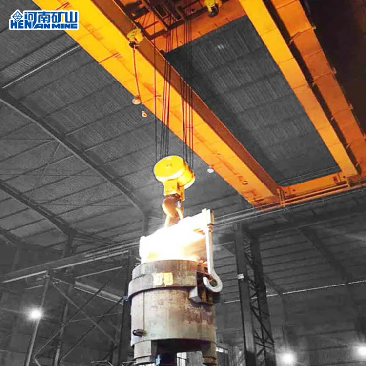 YZD Model 5~74 Tons double girder beam bridge overhead crane steel water crane metallurgy casting