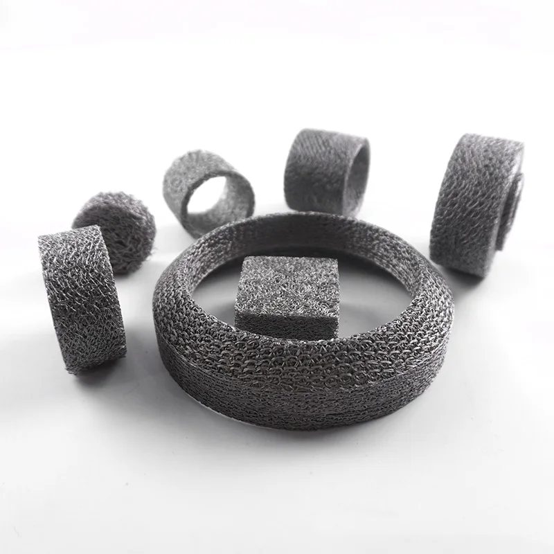 304 316 316L 904L 310S stainless steel knitted wire mesh gaskets for EMI/RFI shielding