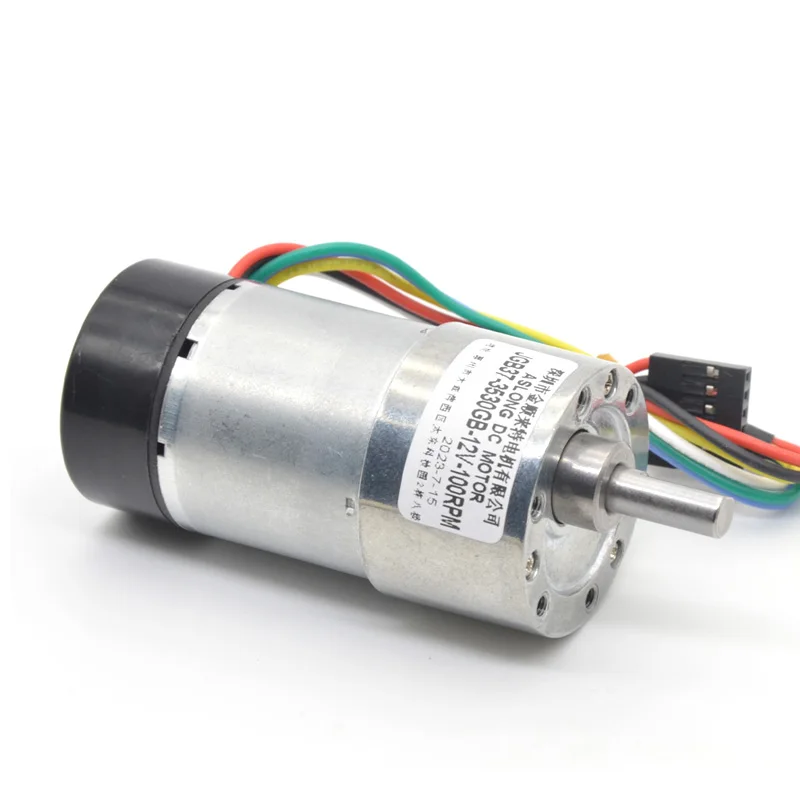 Eccentric shaft output DC motor JGB37-3530GB 12V 37mm high torque micro DC reduction motor with encoder micro motors