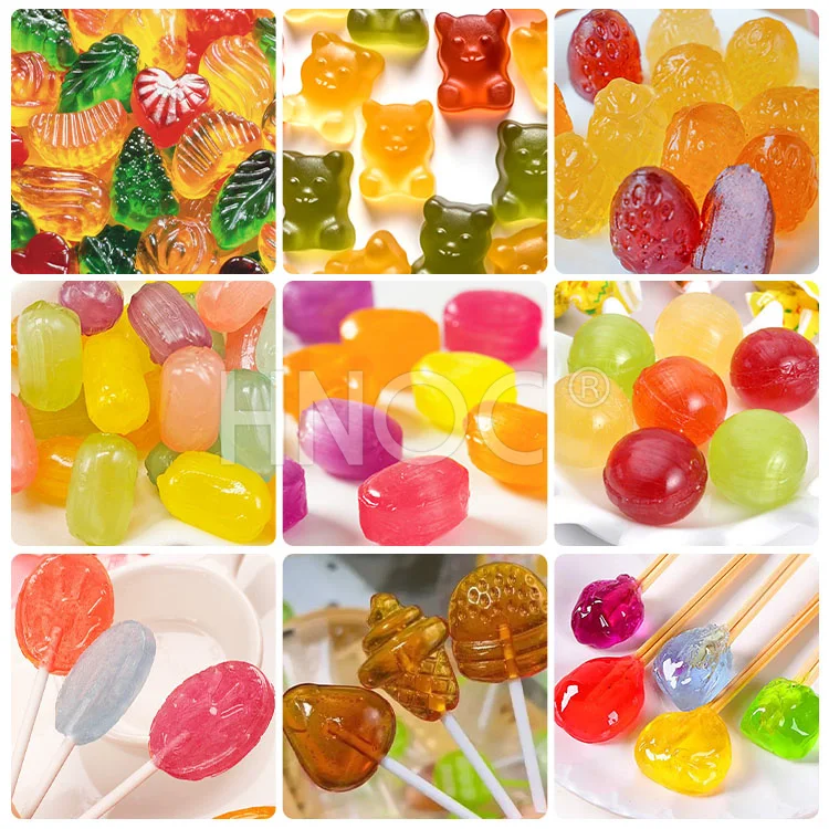 HNOC Automatic Hard Gummy Gelatin Candy Deposit Machine Fruit Jelly Production Line