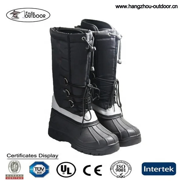 Ladies Black Knee High Snow Boots, Winter Style Outdoor Boots, Womens Stylish Pac Boots