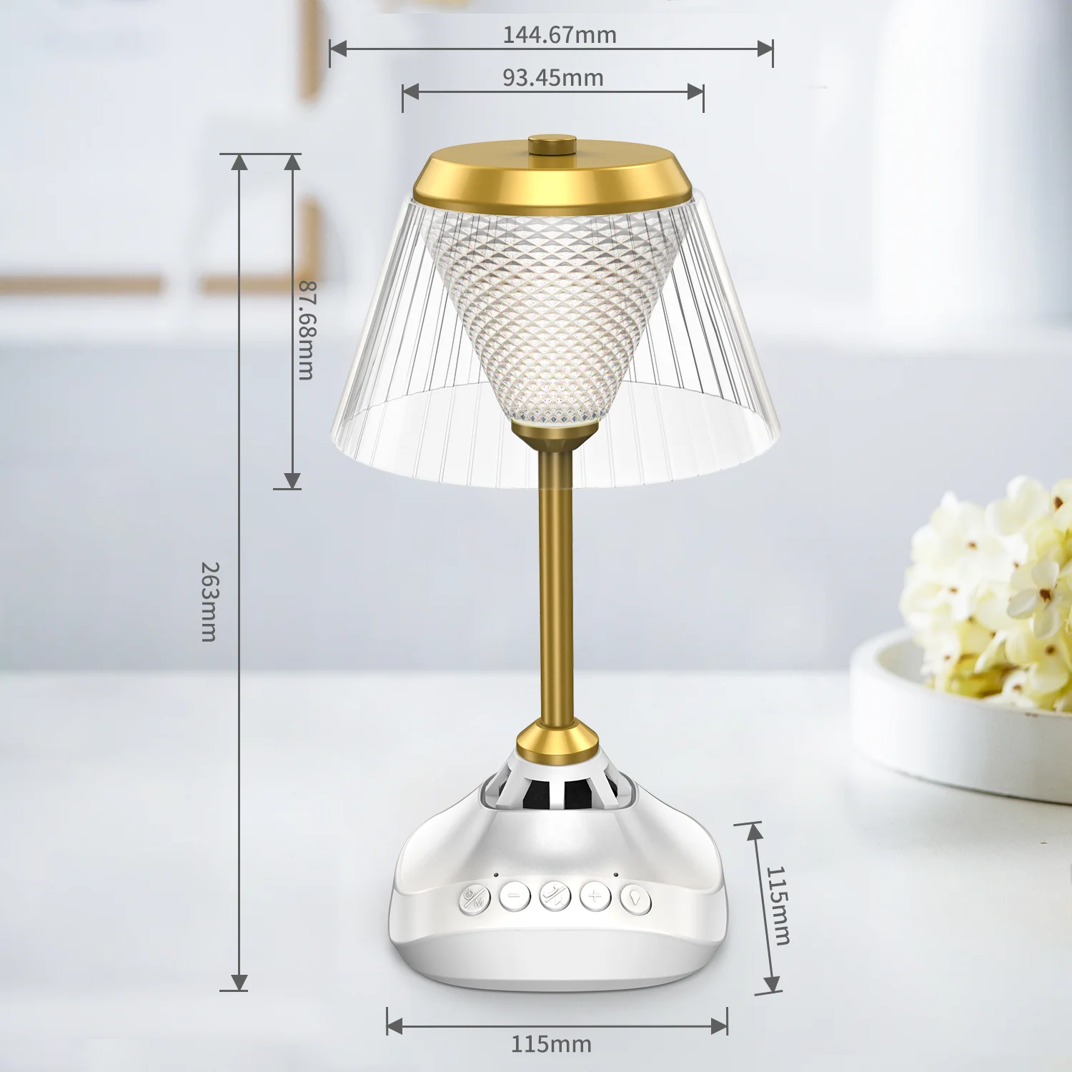 Desk Lamp Blue Tooth Speaker Night Light Colorful Music Player Table Lamp USB Wireless Smart Lamp Speaker With Remote Control