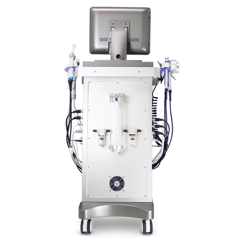 14 in 1 h2o2 Water Oxygen hydro dermabrasion aqua peel facial removal black head Face lifting microdermabrasion beauty machine